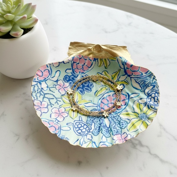 Handmade Other - Tropical Coastal Floral Trinket Dish